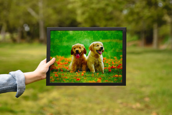 Beautiful Dog Watercolor Painting and Illustrations
