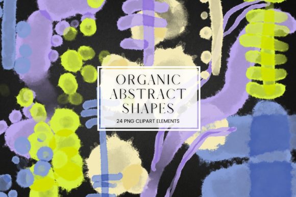 Organic Watercolour Abstract Brushstroke Illustrations