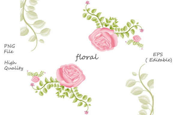 Watercolor Flowers Illustration Floral